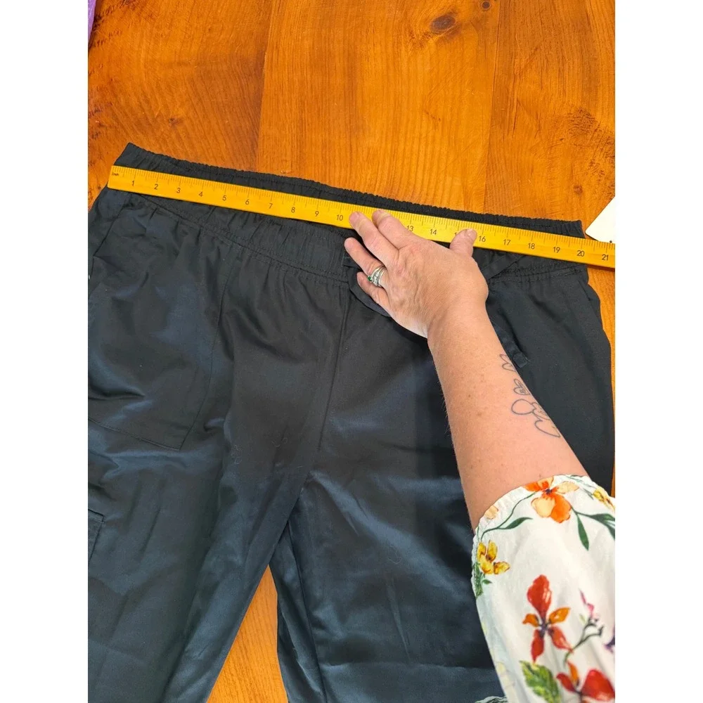 Chef Works Cargo Pants Black 3XL Elastic Drawstring Waist CPWO-BLK-3XL NEW